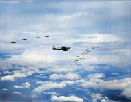 Asisbiz USS Yorktown II (CV 10) Grumman F6F 3 Hellcats on a escort sortie Wake Island Raid 5 6th Oct 1943 80 G 474444