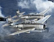 Asisbiz USS Yorktown II (CV 10) TBM Avengers VT 88 RR129 and RR130 on patrol 22nd Aug 1945 80 G 345030