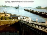 Asisbiz USS Yorktown II (CV 10) passing throught the Panama Canal July 11 1943 01