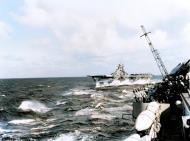 Asisbiz USS Yorktown II (CV 10) photographed from USS Wasp (CV 18) en route to Luzon 11th Dec 1944 80 G 294160