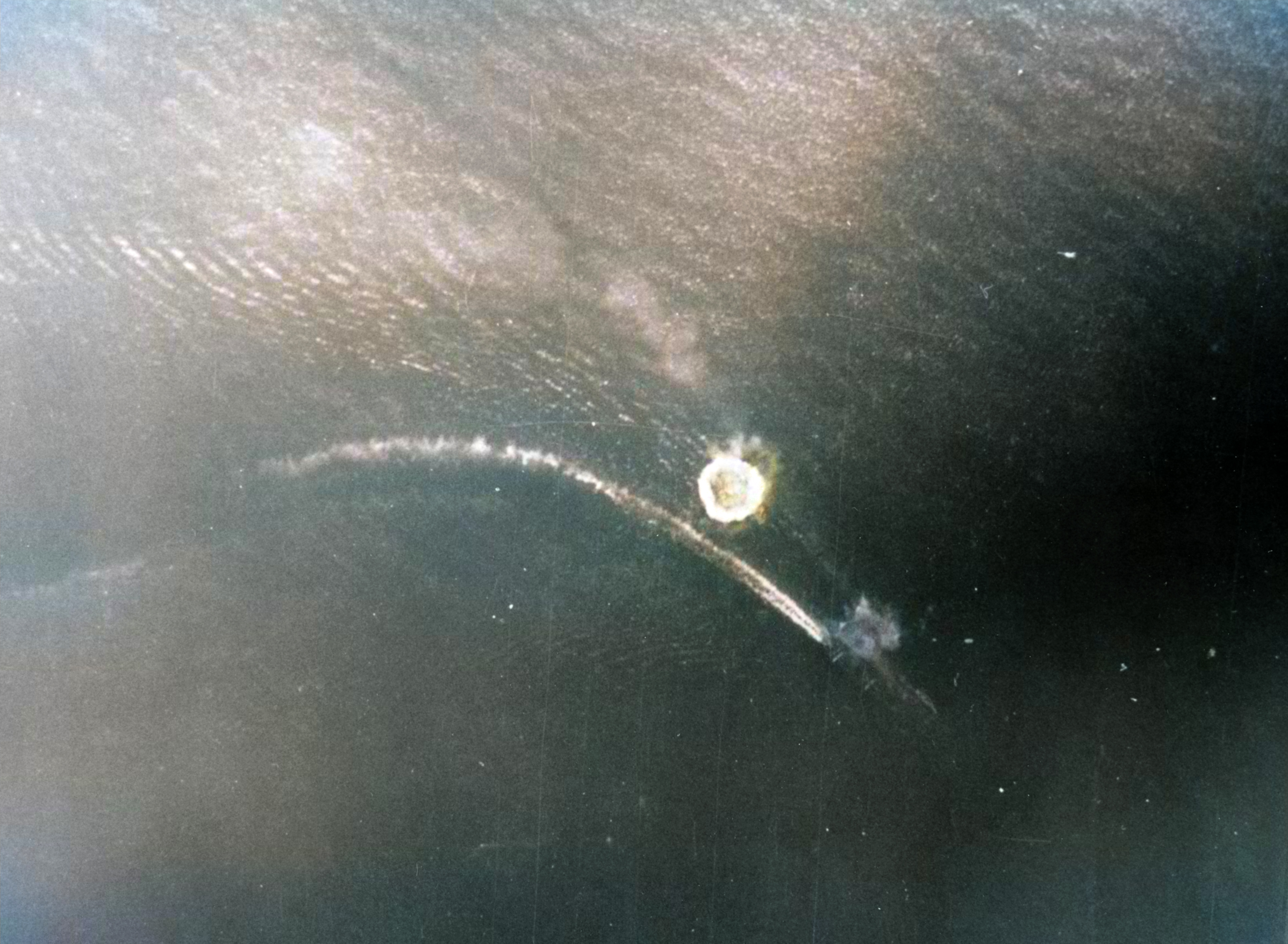 Japanese seaplane tender Kiyokawa Maru under attack from VT 5 Douglas TBD 1 Devastators 10th Mar 1942 NH 95444