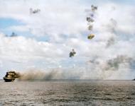 Asisbiz USS Yorktown (CV 5) dead in the water and listing heavily after being hit by two torpedoes 4th June 1942 NHF 004