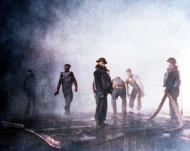 Asisbiz USS Yorktown (CV 5) firefighters at work after the ship was hit by three Japanese bombs 4th June 1942 80 G 11642
