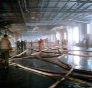 Asisbiz USS Yorktown (CV 5) shortly after fires had been extinguished from the Japanese bomb hits 4th June 1942 80 G 312023