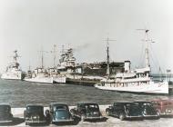 Asisbiz USS Yorktown (CV 5) with other ships at Pier 7 Naval Operating Base Norfolk Virginia on 19th Oct 1937 80 CF 2115 11